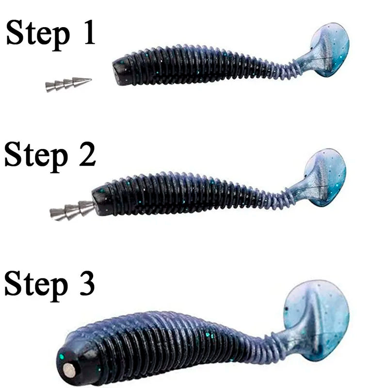 10pcs/lot Fishing Insert Weight 0.5g 1g 1.5g 2g 3.2g 4g Weight Sinker Fishing Soft Bait Fishing Accessories Wild Frontier Gear LLC