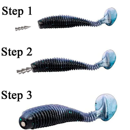 10pcs/lot Fishing Insert Weight 0.5g 1g 1.5g 2g 3.2g 4g Weight Sinker Fishing Soft Bait Fishing Accessories Wild Frontier Gear LLC