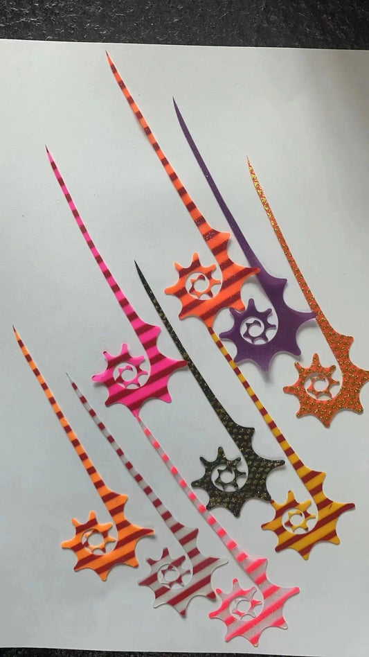 100pcs Multicolor Silicone Octopus Skirts for Saltwater Fishing Trolling and Spinnerbait Jigs - Wild Frontier Gear LLC