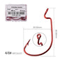 10pcs/ Box Fishing hook Offset 8# - 5/0# crank hook for soft worm bait fishhook crankbait fishing tackle accessories pesca hooks