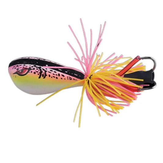 FLYSAND Floating Frog Fishing Lures 9g - Weedless Design with Double Sharp Hooks for Predator Fish - Wild Frontier Gear LLC