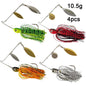 Eupheng Premium Spinner Bait Fishing Lures | Versatile Weight Options & 3D Fish Head Designs for Bass and Pike Fishing - Wild Frontier Gear LLC