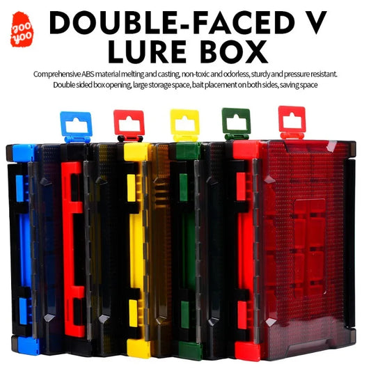 1PC Fishing Bags Lure Box Double Sided Fishing Tackle Box Bait Accessories Storage Box Minnow Pencil Plastic Fishing Supplies
