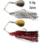 Eupheng Premium Spinner Bait Fishing Lures | Versatile Weight Options & 3D Fish Head Designs for Bass and Pike Fishing - Wild Frontier Gear LLC