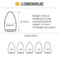 Lureholic Texas  Tungsten Sinkers Flipping Worm 1/16-2 OZ Bullet Weights Columnar 3.5-56g Bass Fishing Lures Accessories Wild Frontier Gear LLC