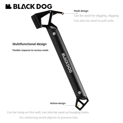 Naturehike BLACKDOG Hammer Outdoor Tent Peg Stake Mallet with Stake Puller Ground Nail Multi-functional Camping Survival Tool Wild Frontier Gear LLC