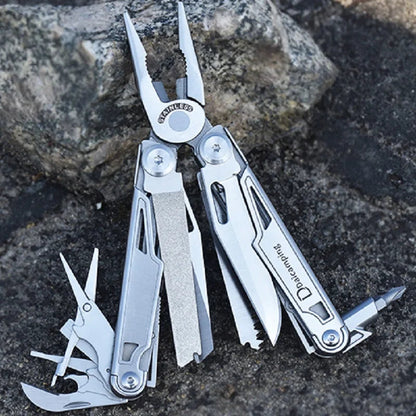 Daicamping DL12 EDC Multi Tools Multifunctional 7CR17MOV Plier Camping Gear Blade Multitools Clip Army Swiss Folding Multi Knife Wild Frontier Gear LLC