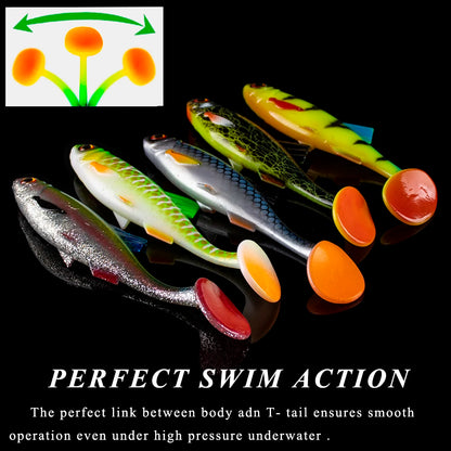 Chan's Huang 1PCS Soft Shad Worm Bass Swimbait 15CM 25.5G Sinking Silicone Worm Wobblers Pike Zander Predator Fishing Soft lure