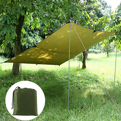3x3m Awning Waterproof Sun Shelter Tent Tarp for Beach Shade Outdoor Camping Hammock Rain Fly Ultralight UV Garden Awning Canopy Wild Frontier Gear LLC
