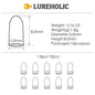 Lureholic Texas  Tungsten Sinkers Flipping Worm 1/16-2 OZ Bullet Weights Columnar 3.5-56g Bass Fishing Lures Accessories Wild Frontier Gear LLC