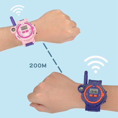 Kids Walkie Talkie Watch Walkie Talkies For Kids 2 Pack Two Way Walkie-Talkie For Boys & Girls Rechargeable Walky Talky With
