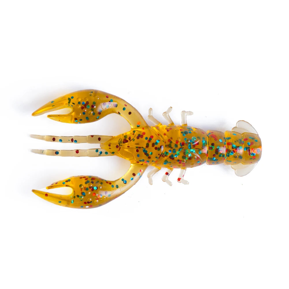 Hanlin Floating 65mm 4g Crawfish Larvae Soft Silicone Bait Jigs Wobbler Worms Fishing Lures Artificial Swimbait Bass Pike Tackle Wild Frontier Gear LLC
