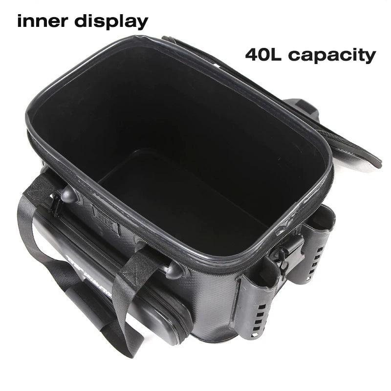 20L/28L/40L Multifunction EVA Fishing Tackle Bag Fishing Bucket Live Fish Box Outdoor Fishing Backpack with Rod Holder - Wild Frontier Gear LLC