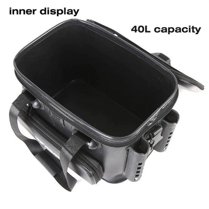 20L/28L/40L Multifunction EVA Fishing Tackle Bag Fishing Bucket Live Fish Box Outdoor Fishing Backpack with Rod Holder - Wild Frontier Gear LLC