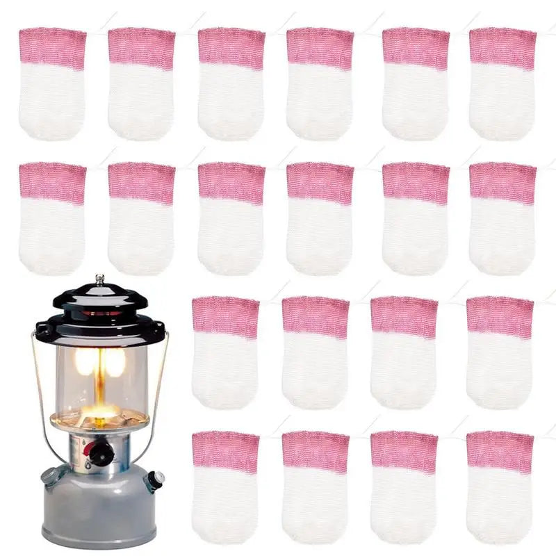 Propane Lantern Mantles Outdoor Propane Lanterns Mantles 20Pcs Outdoor Camping Lights U-shape Light Mantle Camping Lantern Wild Frontier Gear LLC
