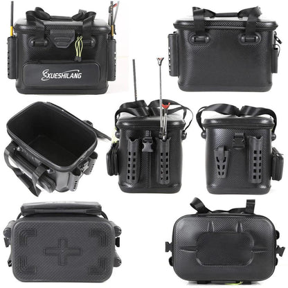 EVA Multifunction Fishing Bucket Rod Bait Reel Lure Live Fish Storage Bag Large Capacity Camping Fishing Accessories Tackle Box - Wild Frontier Gear LLC