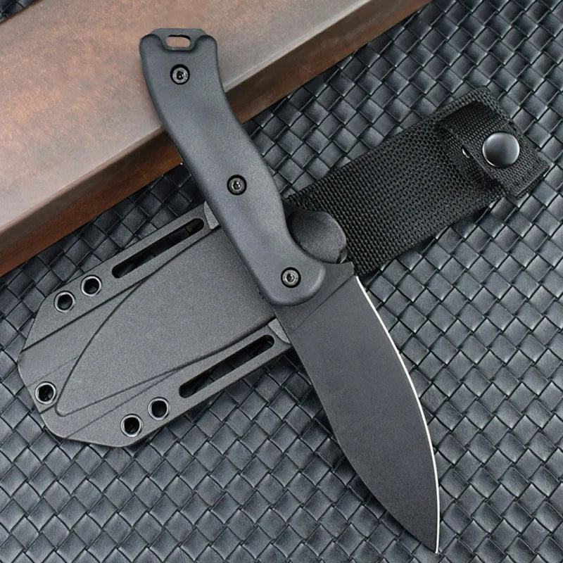 2024 Style Outdoor Knife KB-19 High Hardness Sharp Straight Knives D2 Blade Wilderness Survival Pocket Knives With Scabbard