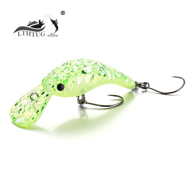LTHTUG Area Trout Fishing Lure RUSH BELL Medium Diving Minnow 33mm 2g Floating Crankbait Noiseless Hard Artificial LW124