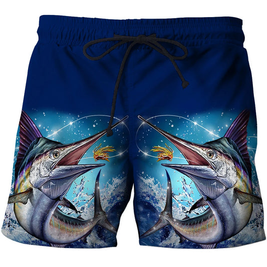 3D Print Men's Beach Style Shorts Summer Fishing Men's Universal Animal Fish Loose Shorts Men's Sports High Waist Swimsuit 2023 - Wild Frontier Gear LLC