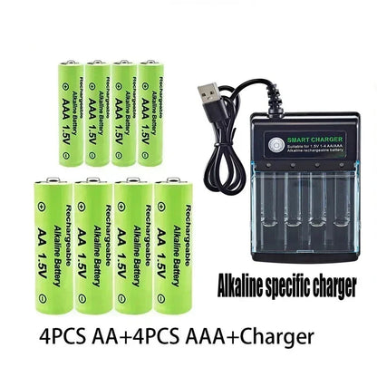 Original Rechargeable Battery 1.5V AA9800mAh+AAA8800mAh+Charger for Computer Clock Radio Video Game Digital Camera AA AAAbattery Wild Frontier Gear LLC