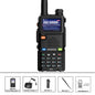 2024 New baofeng 5RM 8W multi-band handheld radio 2500mAh 999CH Type-C direct charging long range two-way radio