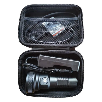 SBT90.2 LED Super Bright Scuba Diving Flashlight Aluminum Alloy 26650 Li-ion Rechargeable Dive Torch IP68 Waterproof 100M