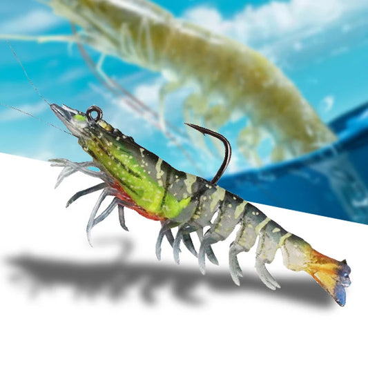 7cm 9cm 7g 12g Bait Shrimp Soft Luminous Artificial Soft Prawn With Hook Jigs Lure Swimbait Wobbler Spinning Tackle Bait Fishing