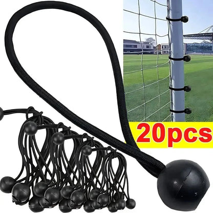 Outdoor Elastic Ball Rope Bungee Cords Portable Tent Fixing Tarpaulin Awning Canopy Heavy Duty Tarp Tie Down for Shelter Cargo Wild Frontier Gear LLC