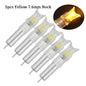 5/6pcs Archery LED Lighted Nocks Fit 7.6mm Universal Arrow Shaft Glowing Tail Carbon Crossbow Bolts Hunting Shooting Accessories - Wild Frontier Gear LLC