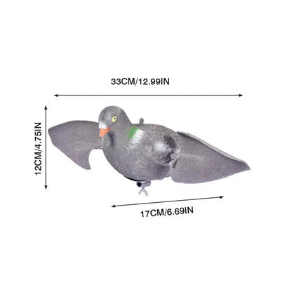 Hunting Pigeon Motion Decoy Simulation Bait Wind Decoy With Movable Wings For Garden Decor Yard Ornament For Hunting