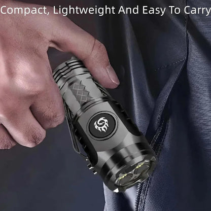 Three-Eyed Monster Mini Flashlight Flash Super Power Waterproof Outdoor Travel