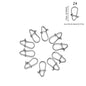 100pcs/lot nice Snap Fishing Barrel Swivel Safety Snaps Hooks Fishhook Fishing Tackle Box Accessory tool lures