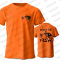 Born To Fish Funny Shirt Fashion Fisherman T-shirts Short Sleeve Funny Fishing Lover Tshirts Casual Summer Men's Street T-shirt - Wild Frontier Gear LLC