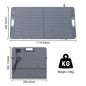 200W ETFE Flexible Foldable Solar Panel 100W Camping Portable Folding Solar Panel Kit High Efficience Travel&Phone&Boat&RV 20.5V Wild Frontier Gear LLC