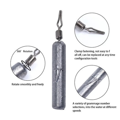 Goture 28pcs/lot Fishing Sinker Set 3.5g 5g 7g 10g 14g Drop Shot Fish Weight Carp Fishing Baits Sinker Fishing Tackle with Box Wild Frontier Gear LLC