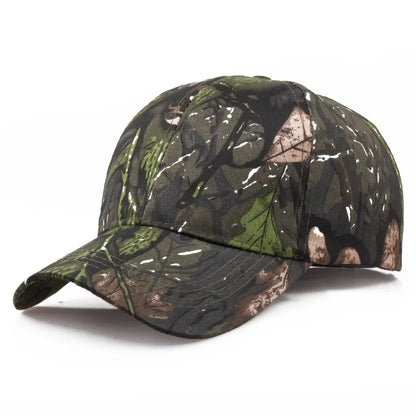 New Camouflage Outdoor Sport Hunting Cap Men Snapback Jungle Stripe Hat Wild Breathable Camo Caps