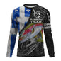 2023 New Spring And Autumn Men's Long Sleeve T-shirt With Fish Pattern Printing Outdoor Fishing Essential T-shirt XS-5XL - Wild Frontier Gear LLC