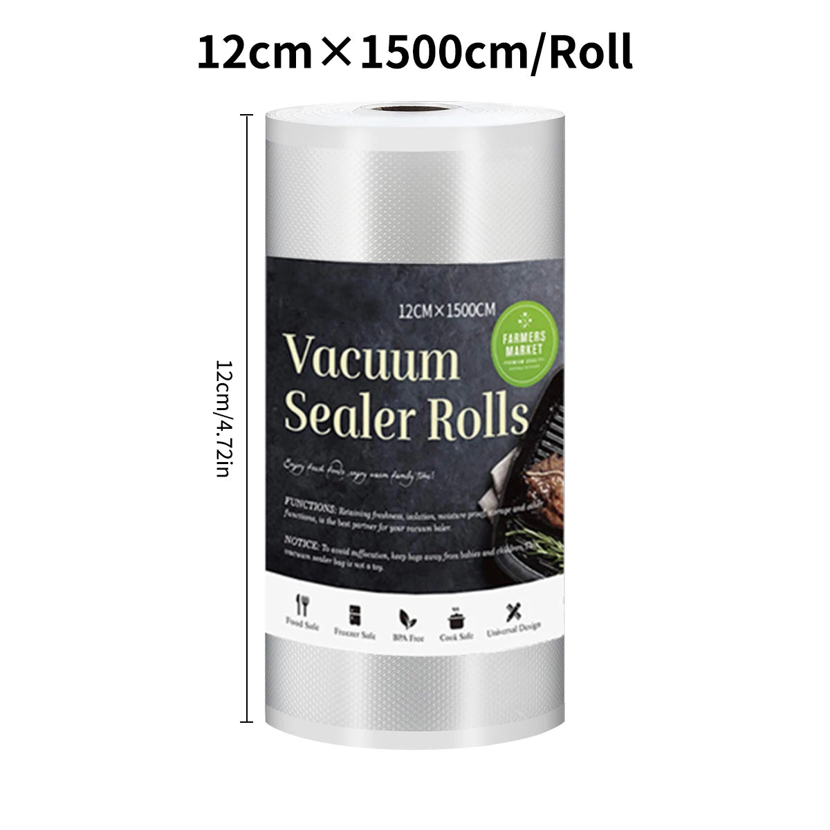 saengQ Kitchen Food Vacuum Sealer Bag Sous Vide Storage Bags For Vacuum Packaging 12/15/20/25/30cm*1500cm/Rolls