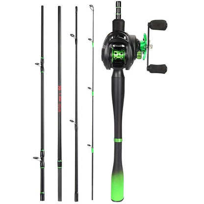 Sougayilang Casting Fishing Set Carbon Fiber Rod Baitcasting Reel - Wild Frontier Gear LLC