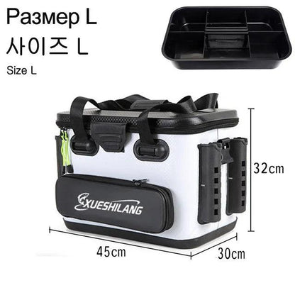 EVA Multifunction Fishing Bucket Rod Bait Reel Lure Live Fish Storage Bag Large Capacity Camping Fishing Accessories Tackle Box - Wild Frontier Gear LLC