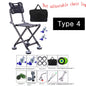 Portable Fishing Chair Folding Fish Chair 180 Degree Adjustable Backrest Four-leg Recliner Aluminum Alloy Camping Chair Stool - Wild Frontier Gear LLC
