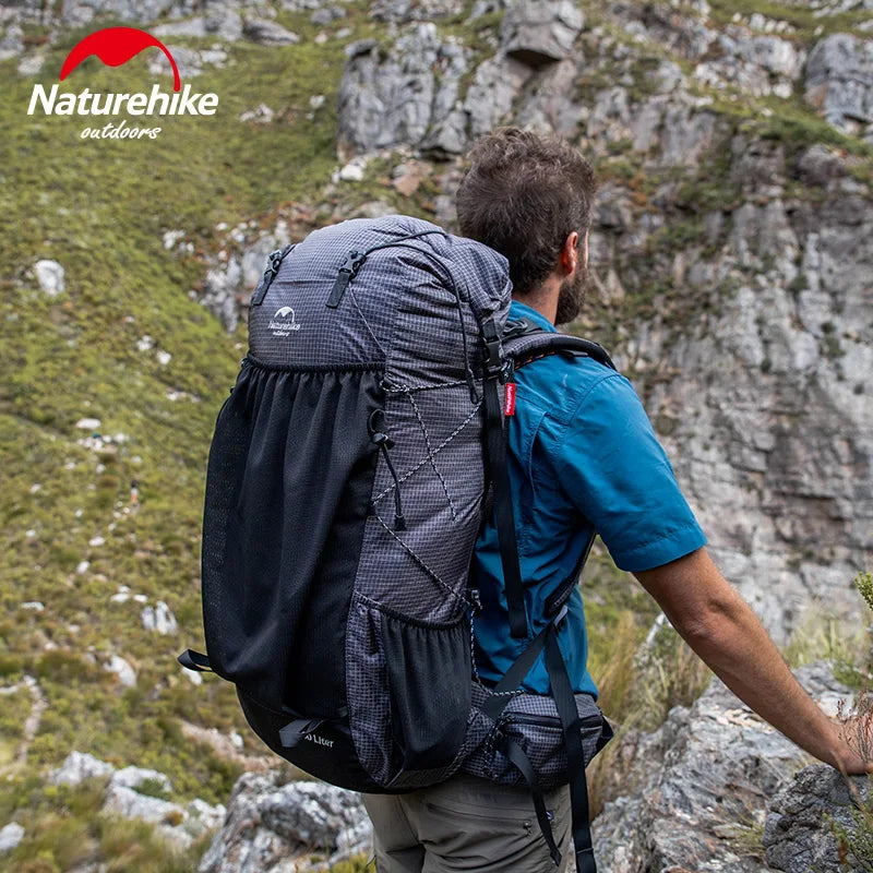 Naturehike Ultralight Backpack 60+5L/40L With Frame Waterproof Travel Bag Large Capacity Camping Outdoor Hiking With Rain Cover Wild Frontier Gear LLC