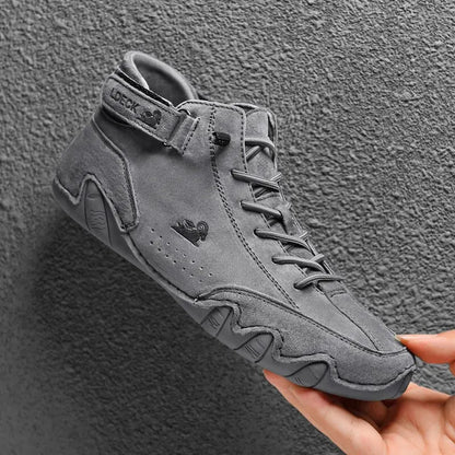 Men Boots Casual Motorcycle Winter Shoes 2023 Waterproof High Top Sneakers Luxury Footwear - Wild Frontier Gear LLC