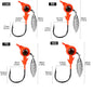 3pcs Jig Head Hook 3.5g 5g 7g 10g Fishing Hook Rotating Sequins Jig Lure Metal Spoons Hard Baits For Soft Worm Fishing Tackle