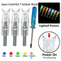 5/6pcs Archery LED Lighted Nocks Fit 7.6mm Universal Arrow Shaft Glowing Tail Carbon Crossbow Bolts Hunting Shooting Accessories - Wild Frontier Gear LLC