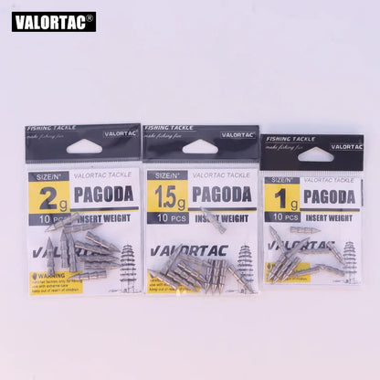 1g 1.5g 2g nail sinker pagoda Insert Weight Nail Sinker For jigging Fishing Accessories Wacky Senko Worm Jigging Fishing