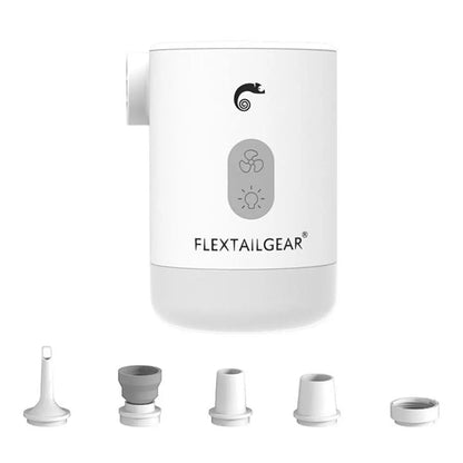 FLEXTAILGEAR MAX PUMP 2 PRO - Portable Air Pump Electric Inflator with Camping Light and Emergency Power Supply for Outdoors Wild Frontier Gear LLC