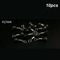 10pcs/bag Cross-Line Swivels & Bead T Shape Pulley Slide Rig Connector Luminous Green Saltwater Fishing Terminal Tackle