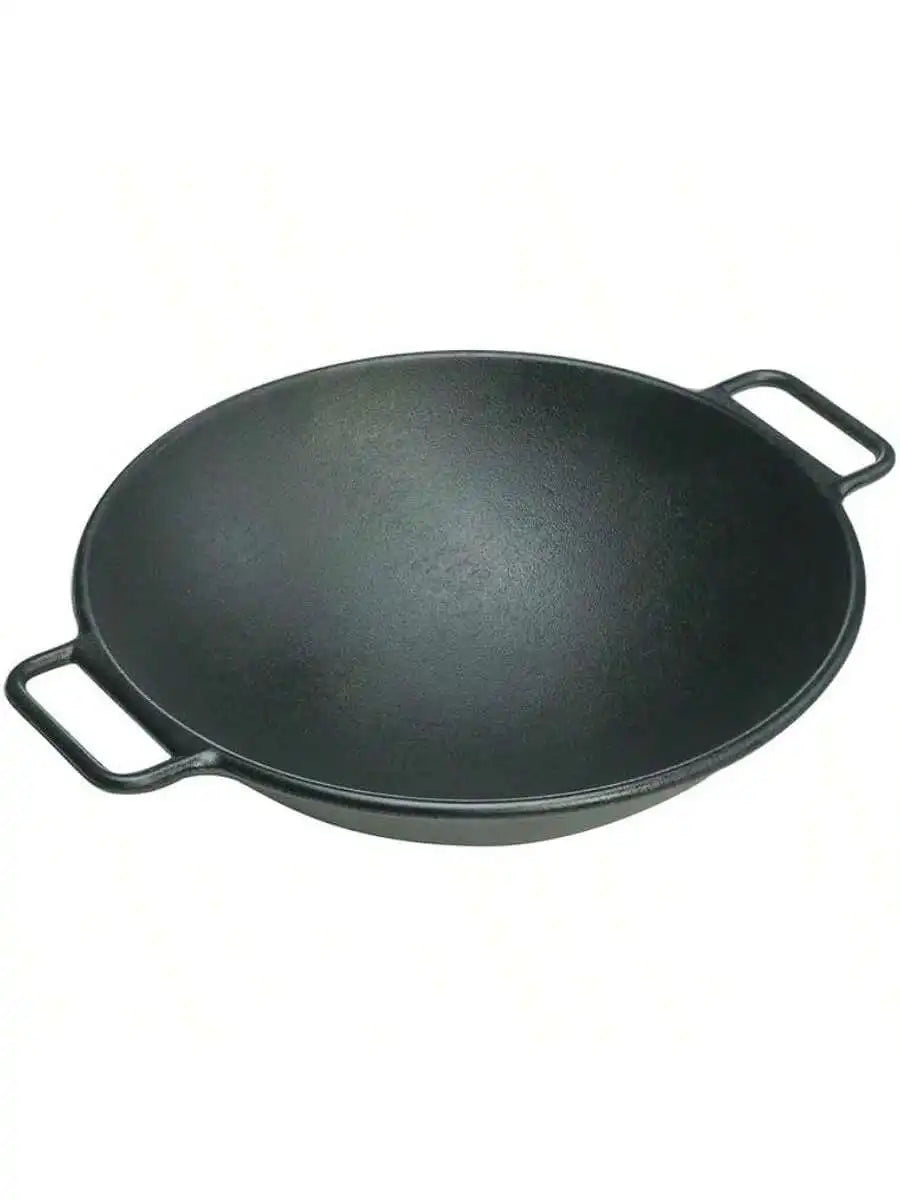 Lodge BOLD 14 Inch Seasoned Cast Iron Wok; Design-Forward Cookware Wild Frontier Gear LLC