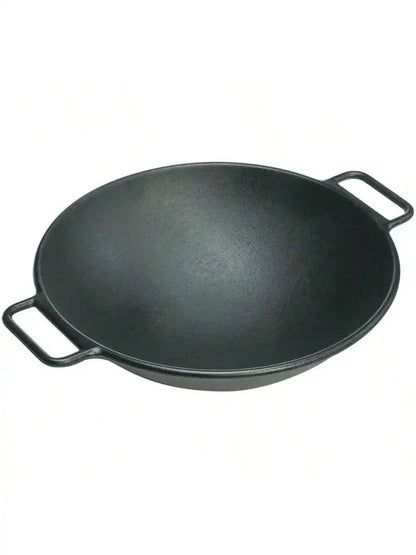 Lodge BOLD 14 Inch Seasoned Cast Iron Wok; Design-Forward Cookware Wild Frontier Gear LLC